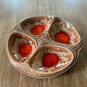 Vintage Midcentury California Pottery Ceramic Serving Platter